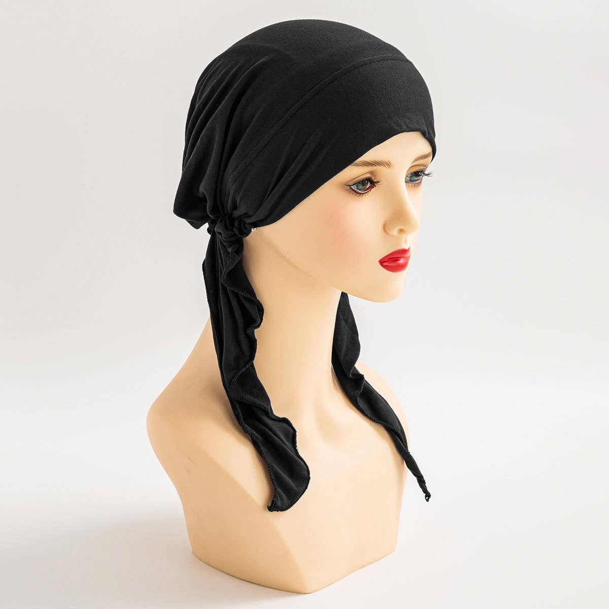 MULTICOLOR FASHION CURVED RIBBON TURBAN HAT