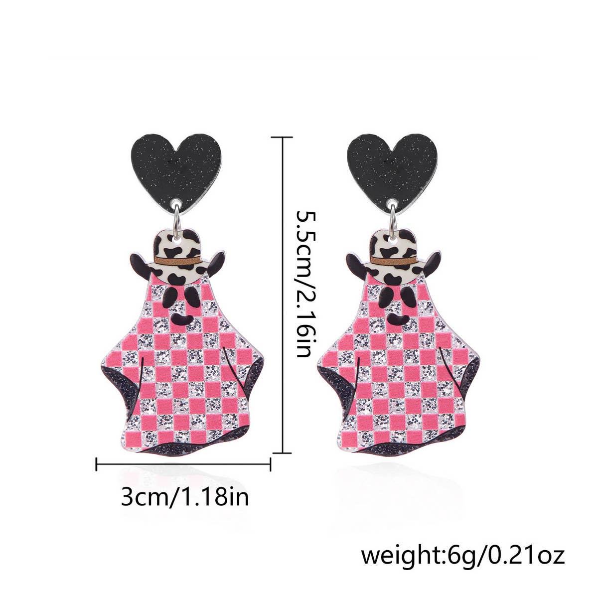 HALLOWEEN FUNNY PUMPKIN BAT LEAF EARRINGS