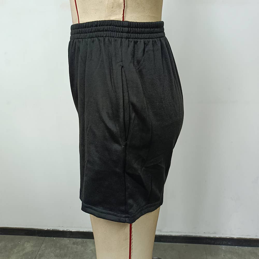 High Waist Solid Wide Leg Shorts for Women