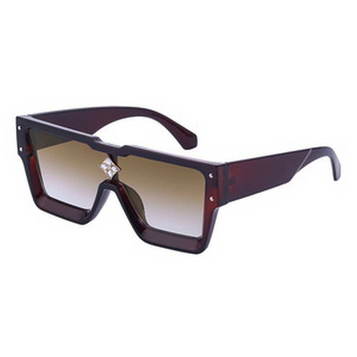LARGE FRAME SUNGLASSES ONE PIECE SUNGLASSES