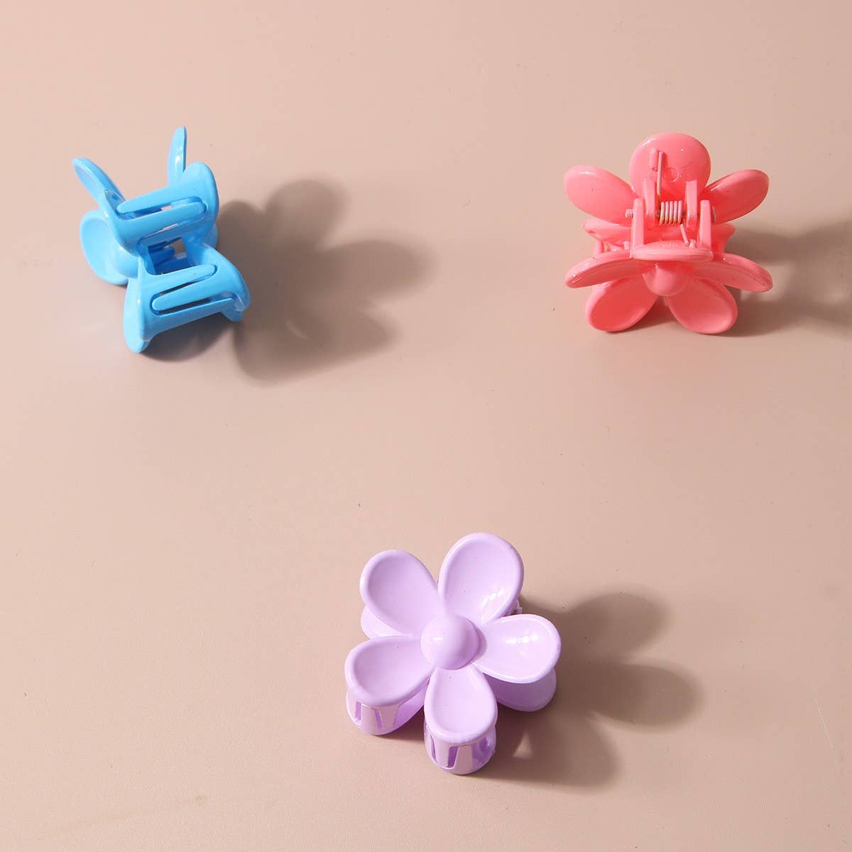 Mini Matte Flower Hair Claw Clip ? Cute Side Clip
