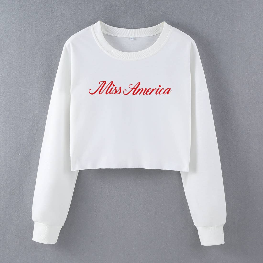 STREET STYLE FASHION PRINTED LONG SLEEVE TOP