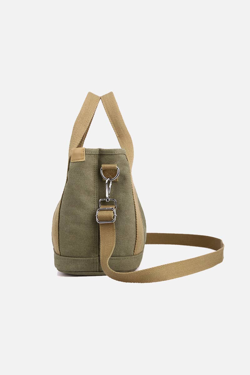 HANDLE LINE CANVAS CROSS BODY BAG_CUAB0101