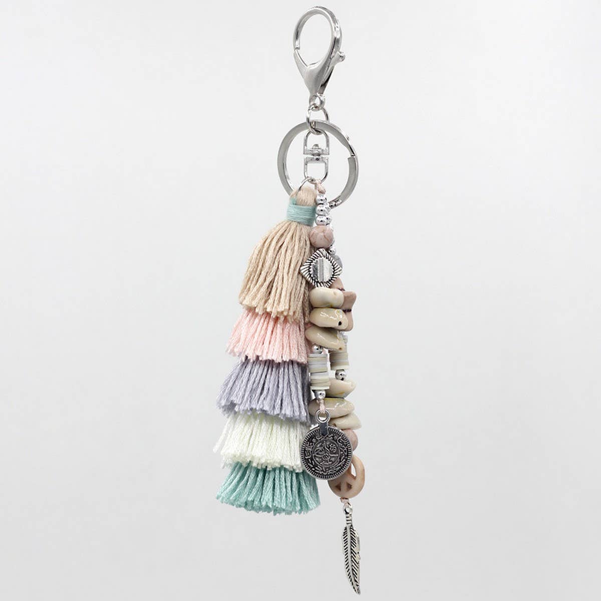 BOHEMIAN STYLE STRING MULTI-LAYER TASSEL KEYCHAIN_CWMM3553