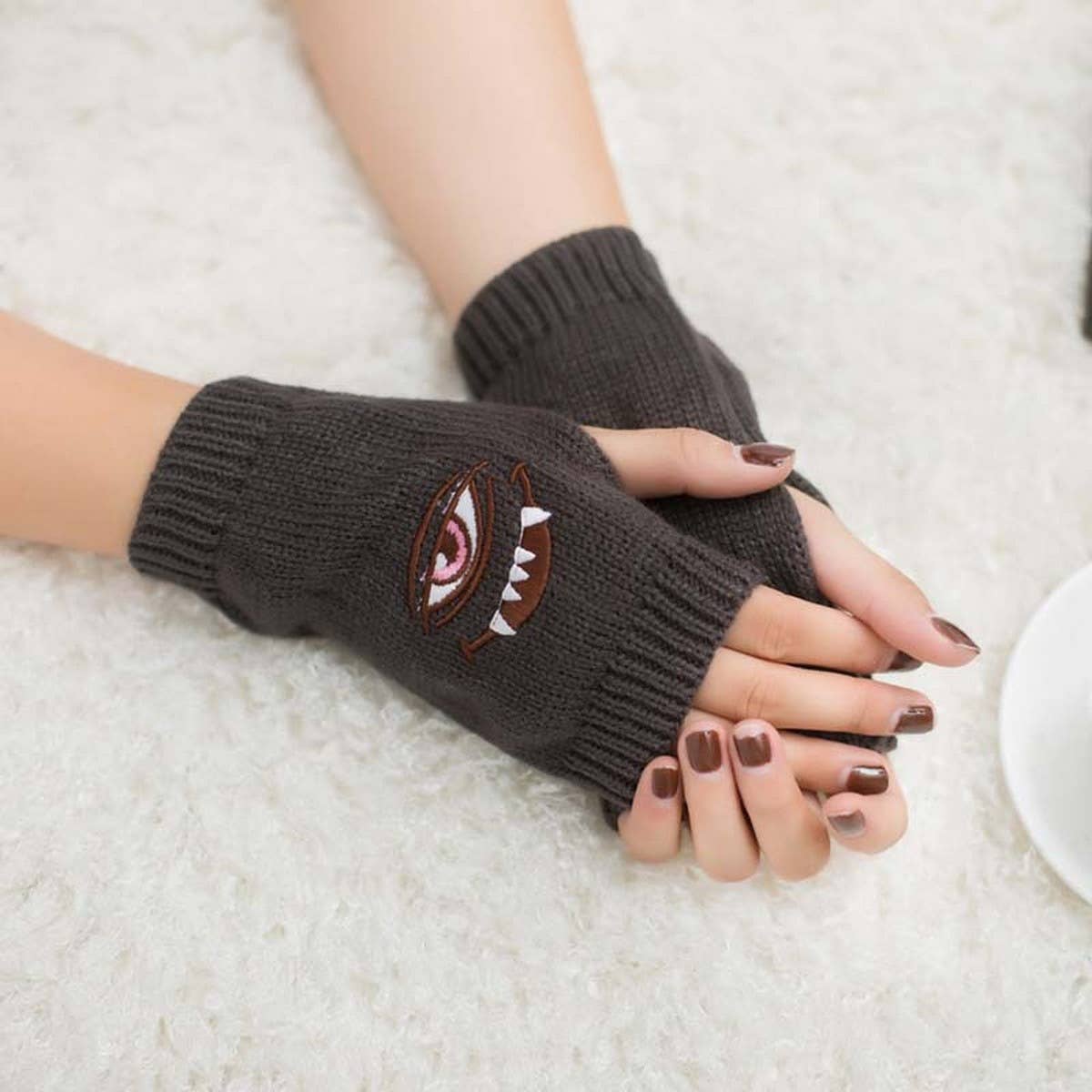 CWAG00533_HARAJUKU KNIT FINGERLESS GLOVES