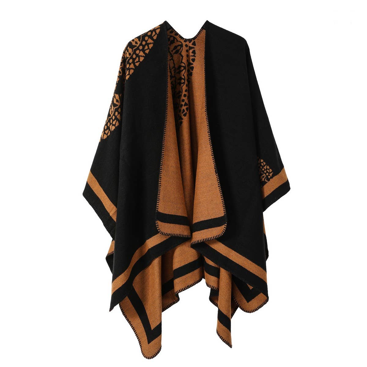 DOUBLE-SIDED SIMPLE SHAWL FAUX CASHMERE SCARF