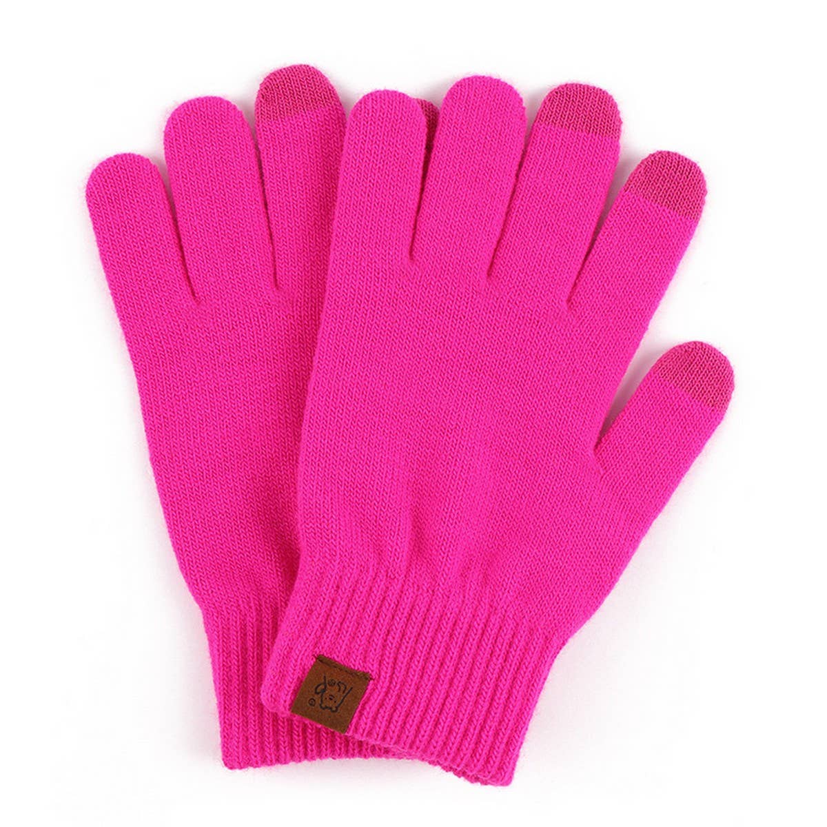 WINTER CANDY-COLORED WARM FIVE-FINGER GLOVES_CWAG0393