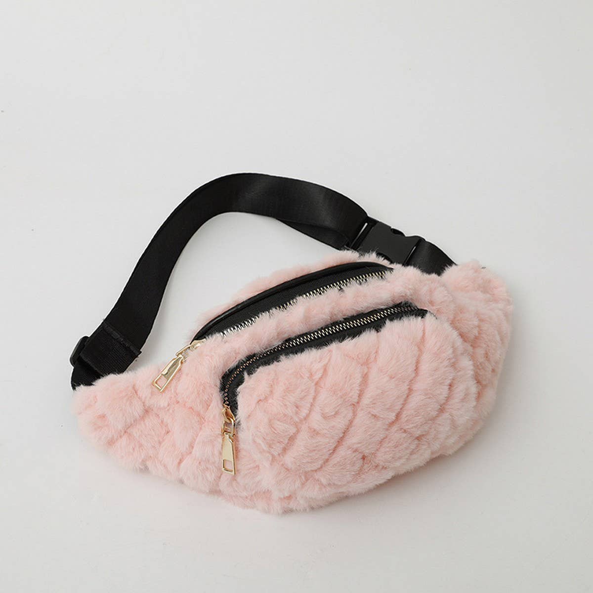 Plush Chest Bag Women Small Shoulder Crossbody_CUAB00604