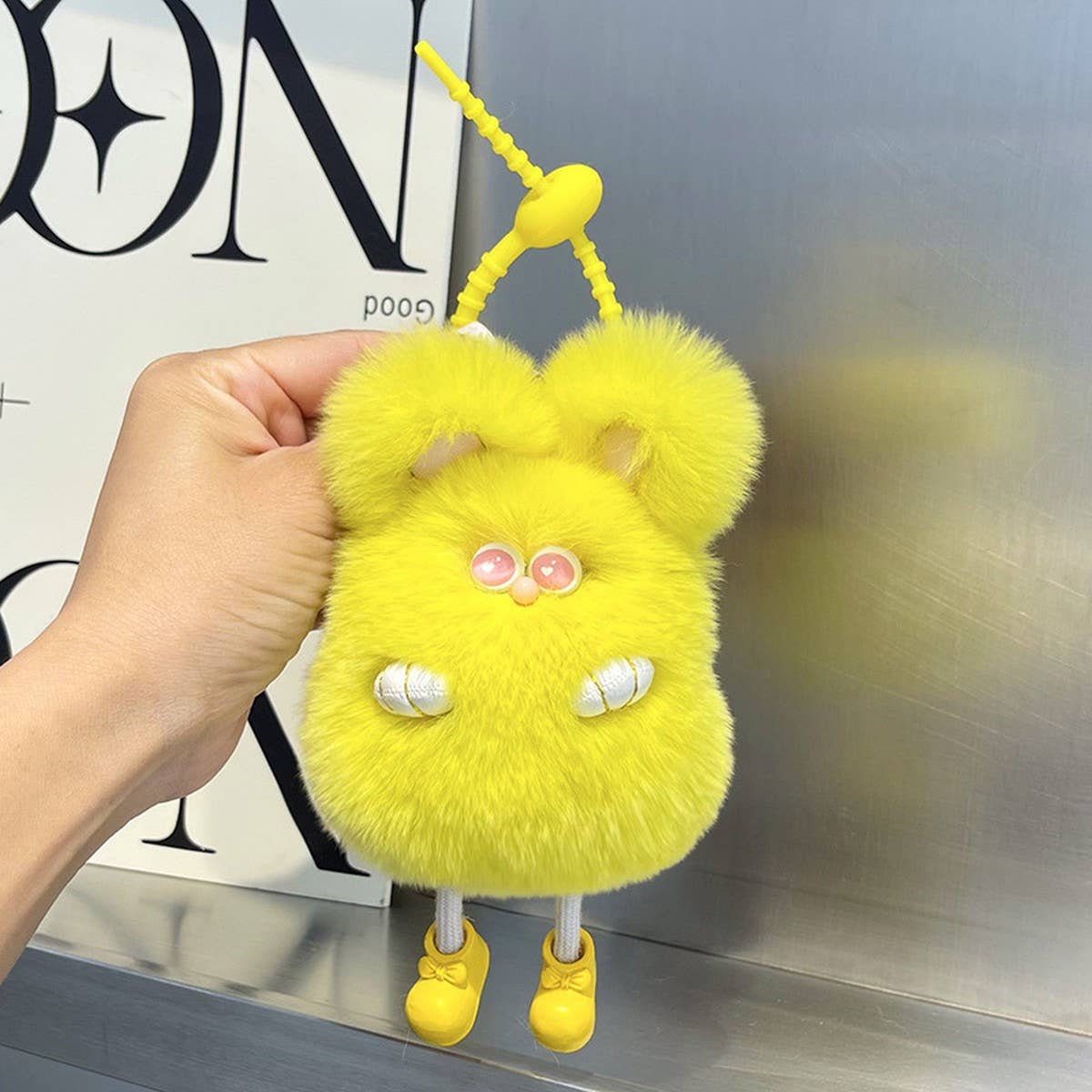 CUTE PLUSH BUNNY CAR KEYCHAIN BAG PENDANT