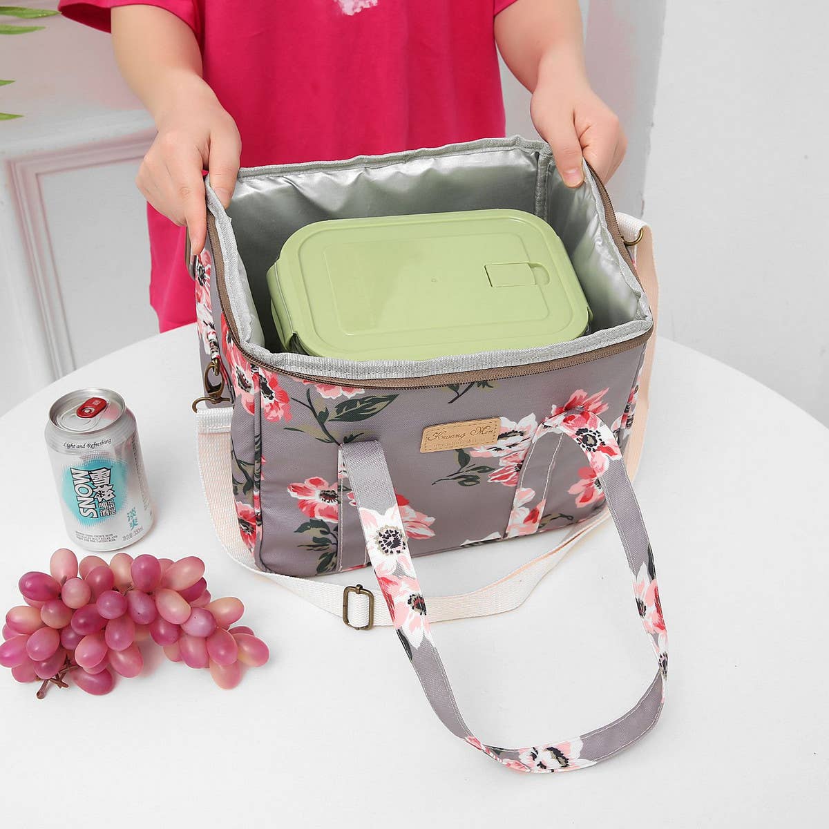 NEW CANVAS THERMAL BAG OUTDOOR PICNIC BAG_CUAB0205