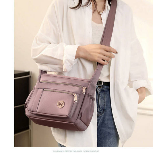 LARGE CAPACITY NYLON SHOULDER CROSSBODY BAG