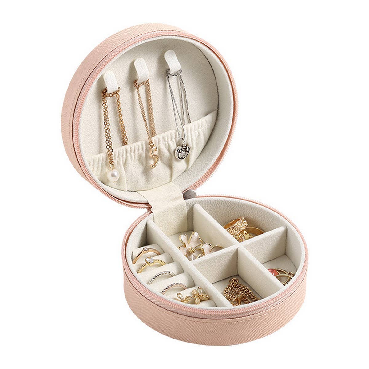 ROUND HIGH-END SIMPLE JEWELRY STORAGE BOX