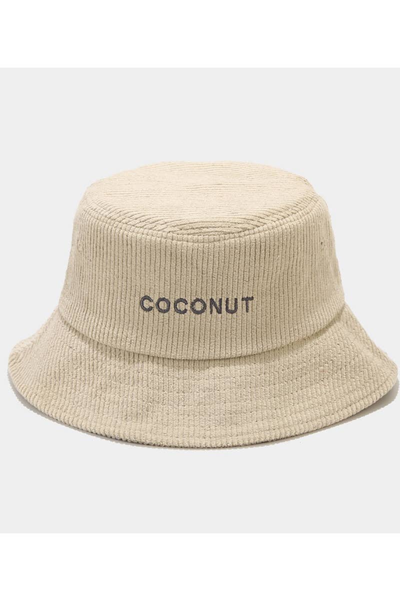 COCONUT LETTERING CASUAL FISHERMAN HAT_CWAH0406