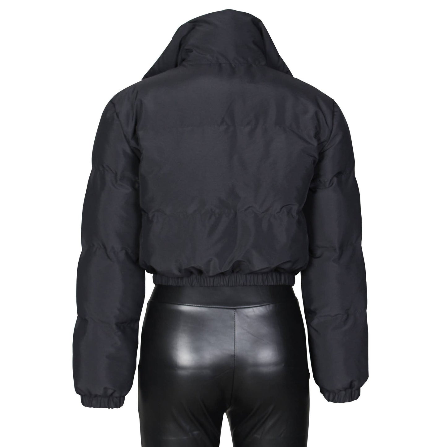 SHORT WOMEN'S SOLID COLOR COTTON JACKET JACKET