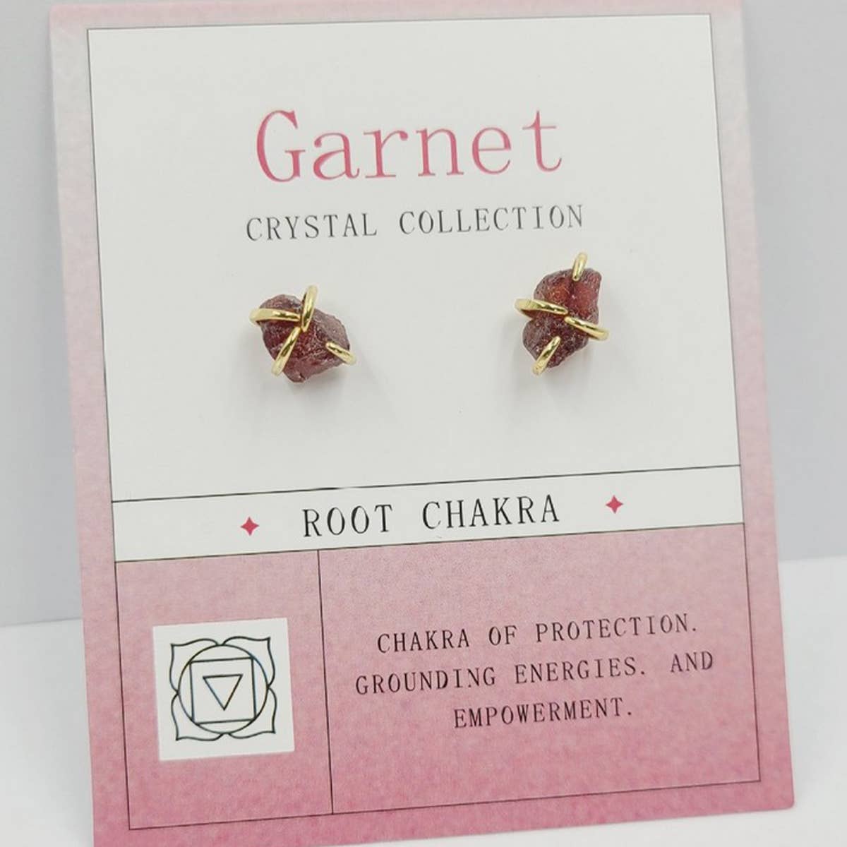 NATURAL STONE FOUR CLAW EARRINGS