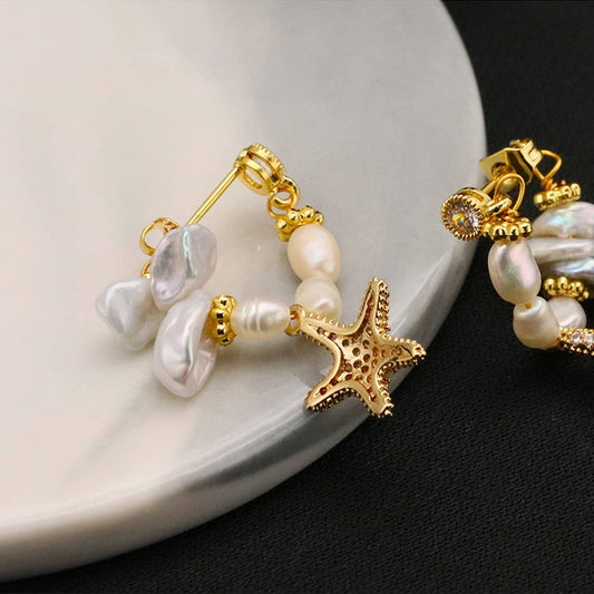 NEW HIGH-END RETRO FASHION PEARL EARRINGS