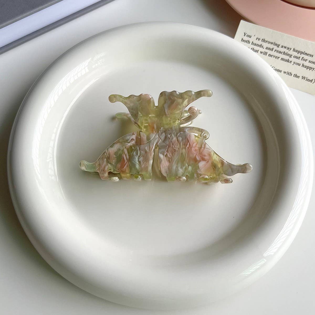 Butterfly Acetate Large Hair Claw Clip for Women_CWAHA5775