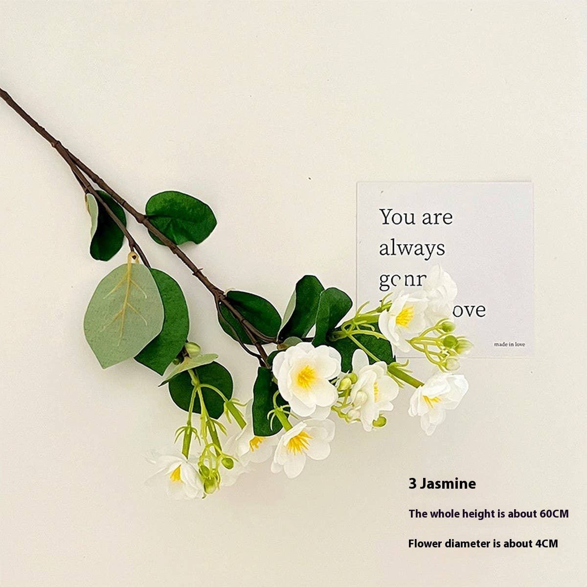 Faux Jasmine & Begonia Bouquet for Home Decor