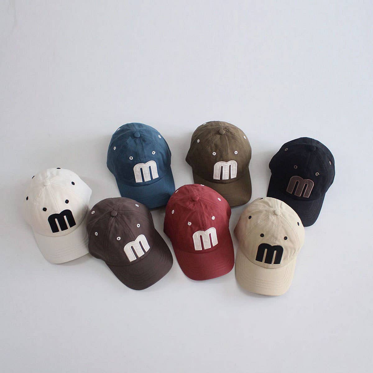 Kids¡¯ Big M Letter Baseball Cap ? Trendy Sun Hat CWAH2899