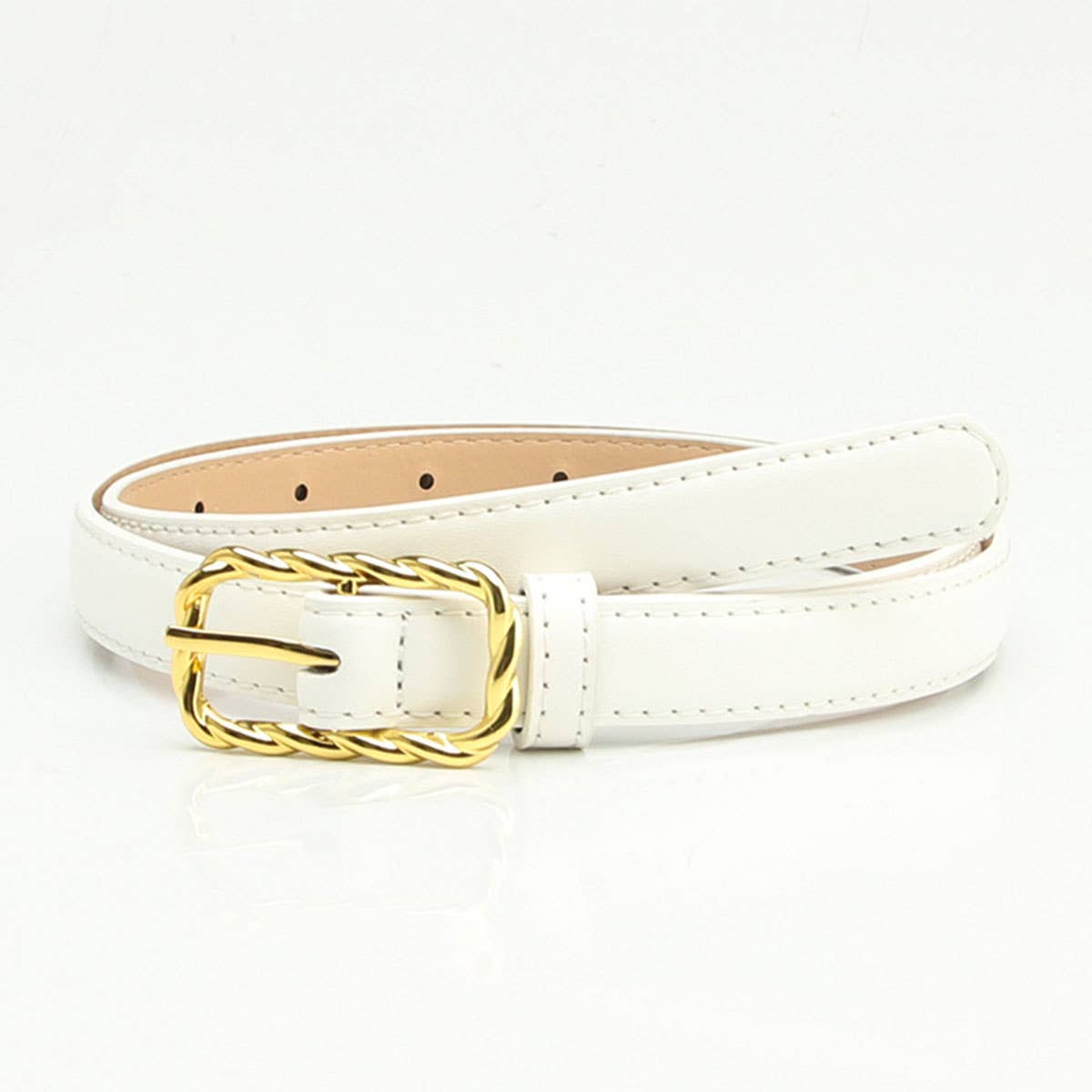 Casual and versatile alloy pin buckle belt