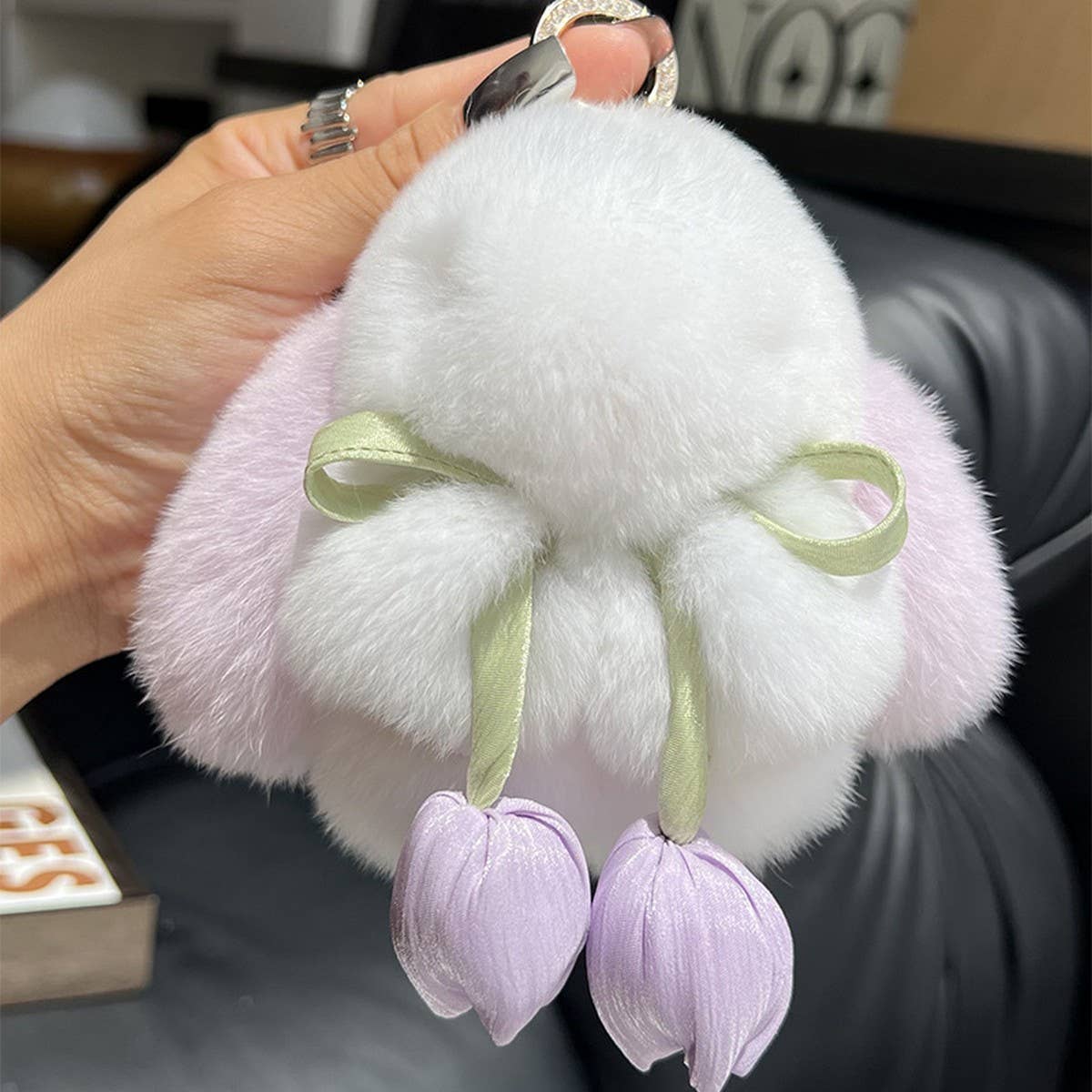 CUTE MINI PLUSH BUNNY DOLL KEYCHAIN PENDANT