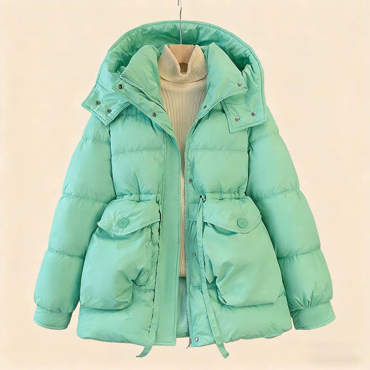 Fashion waist thickened padded warm jacket