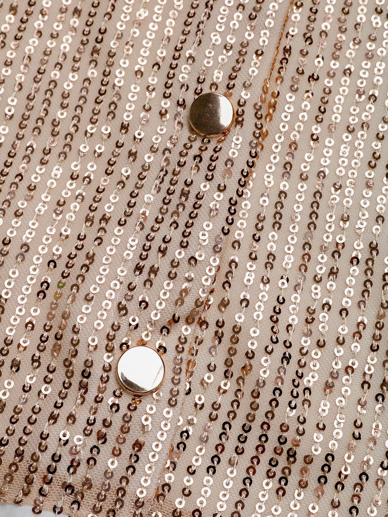 Sequined decorated long-sleeved fashion shirt