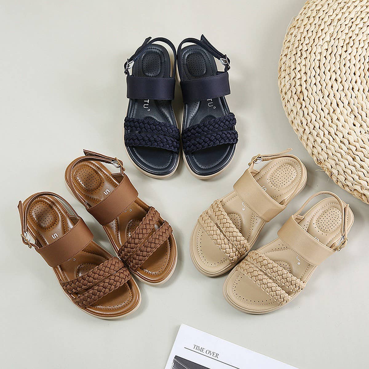 VINTAGE WOVEN COMFORTABLE LIGHTWEIGHT SANDALS
