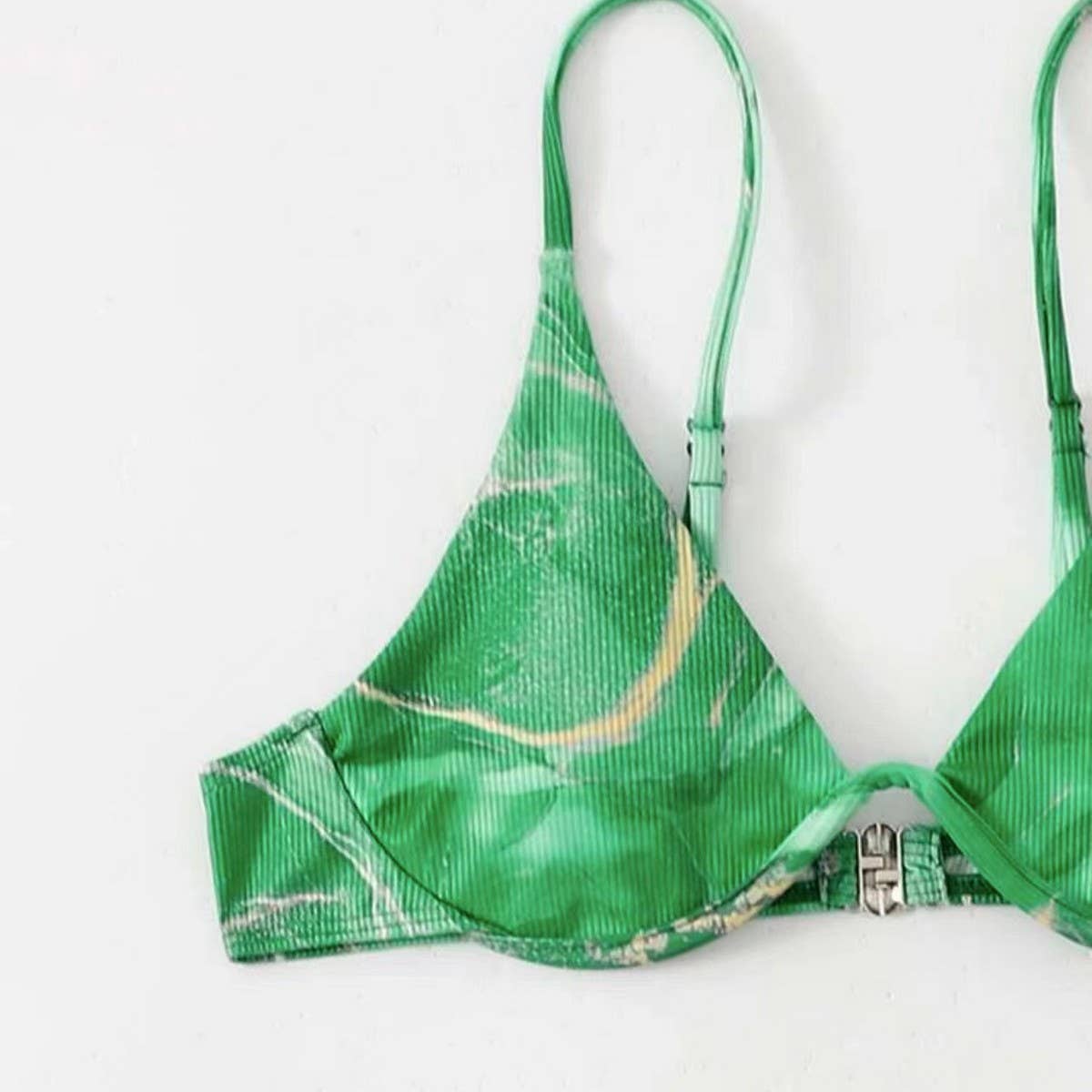 Marble Print Bikini Set - Sexy 3 Piece Swimsuit