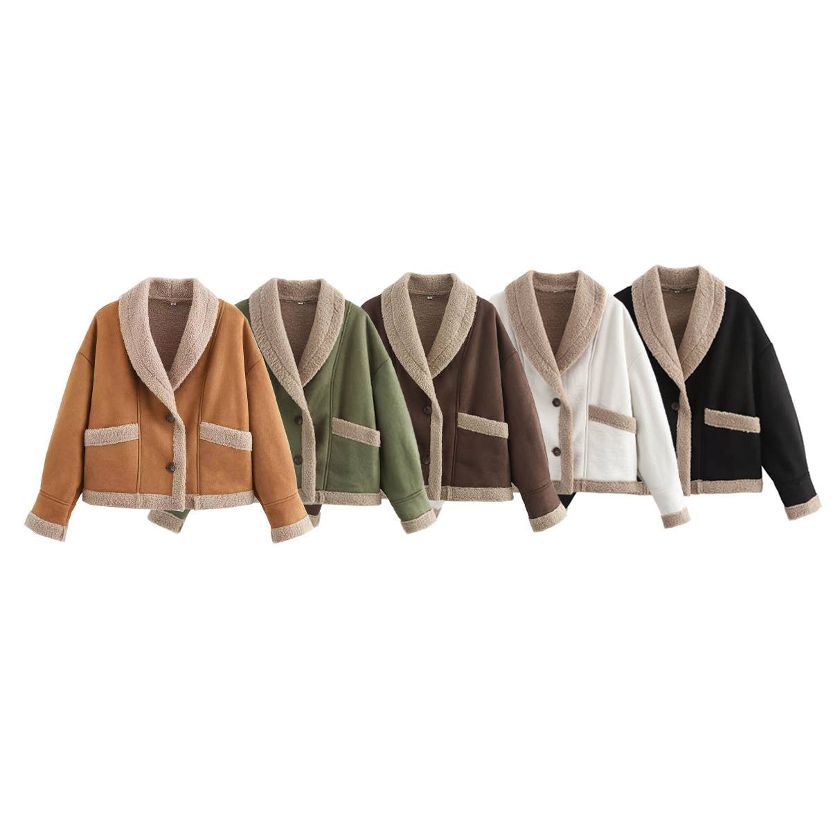 VINTAGE LAPEL BAGGY FUR ALL-IN-ONE COAT FOR WOMEN