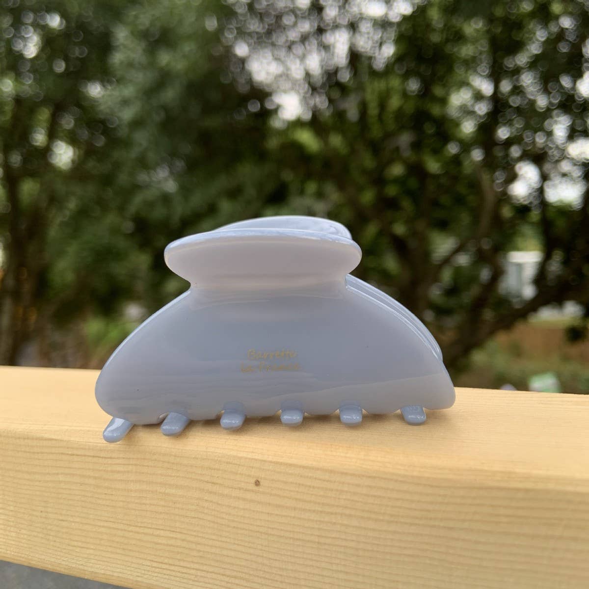 Floral Acetate Yuanbao Hair Claw - Cute Daily Clip