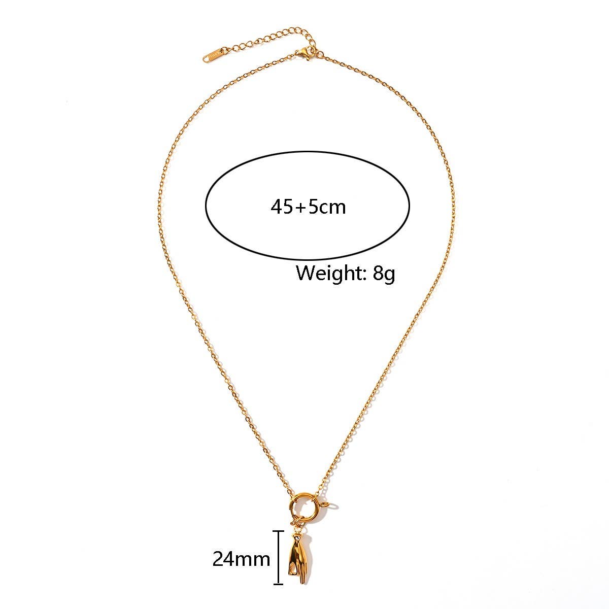 Minimalist 18K Steel Butterfly Ocean Pendant