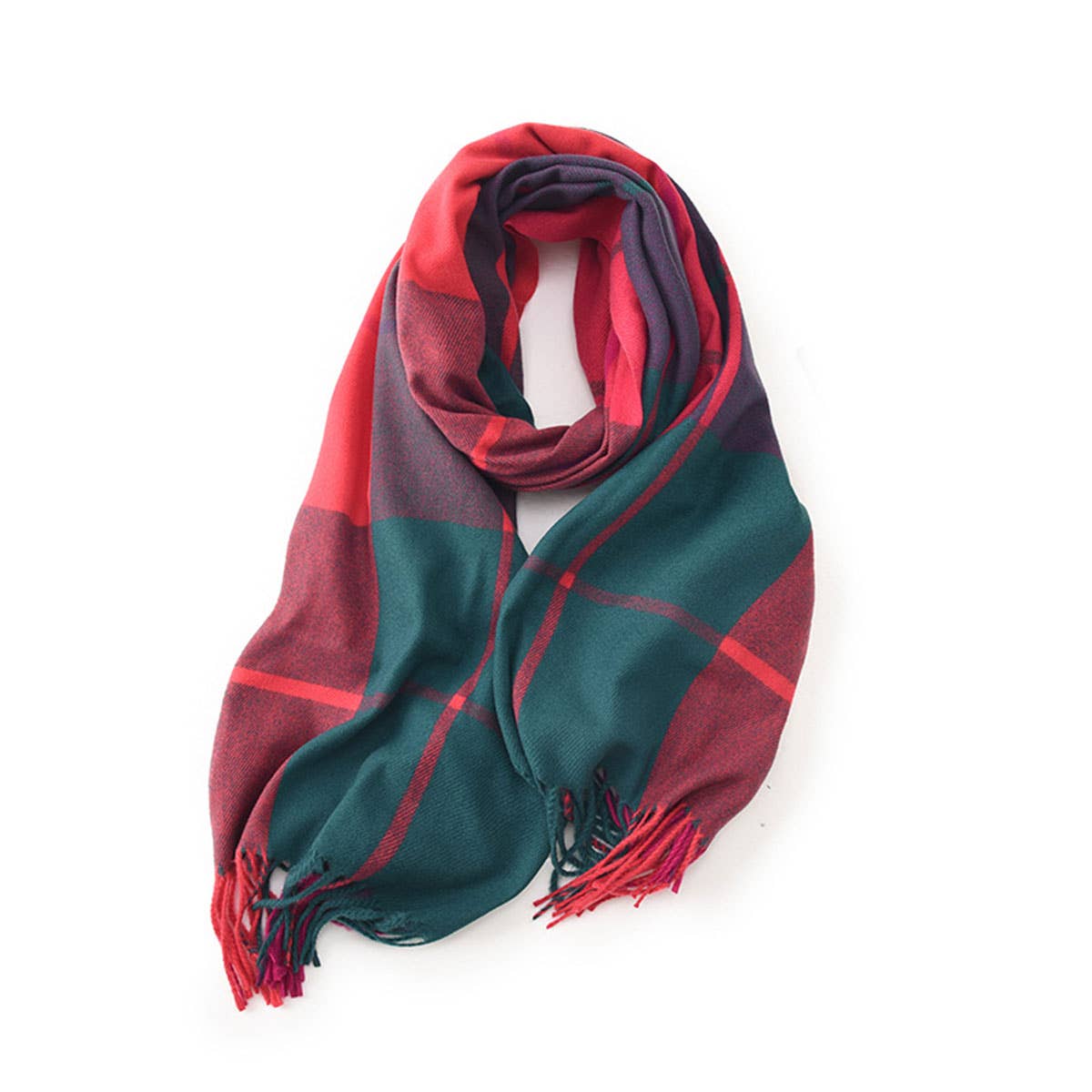 Dopamine color matching cashmere scarf - warm