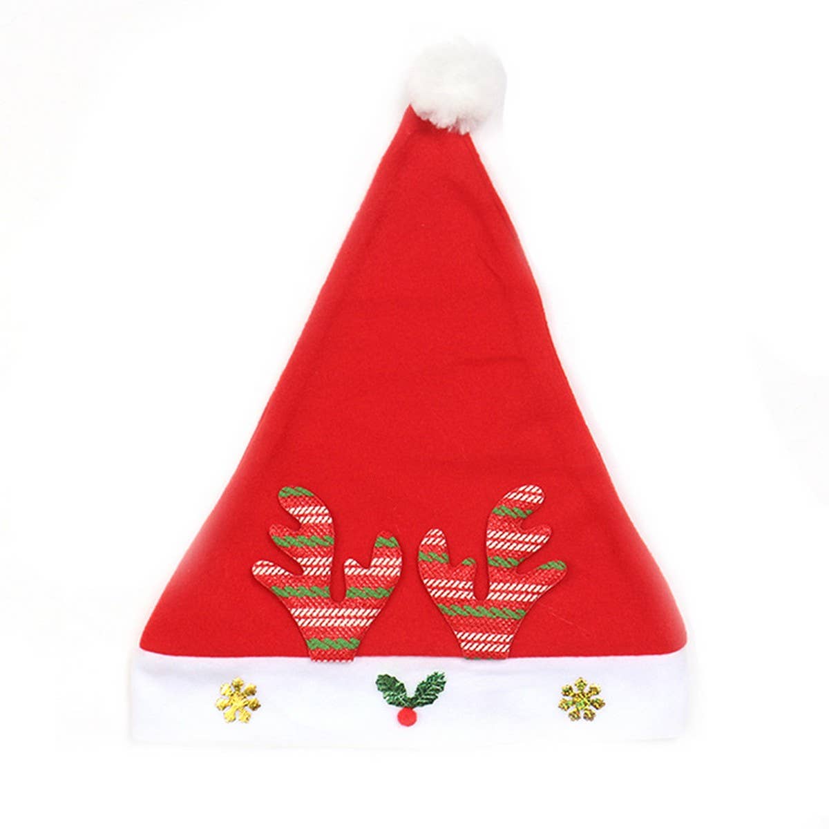 Reindeer Gold Velvet Santa Hat for Christmas_CWAJE05368