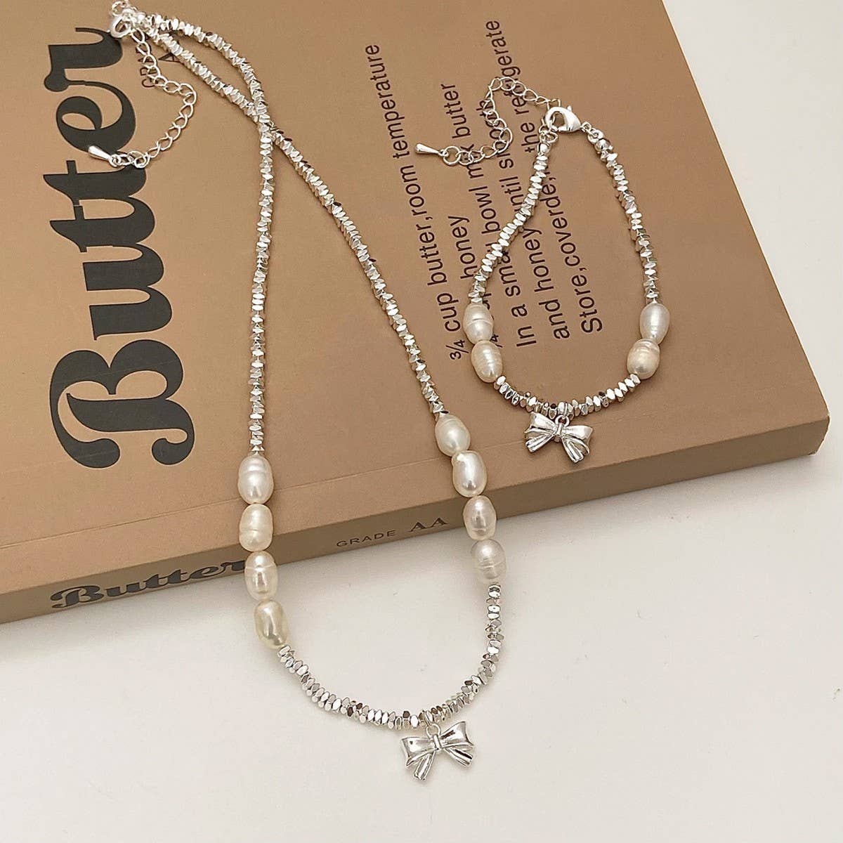 FAIRY STYLE FRESHWATER PEARL NECKLACE FOR WOMEN_CWAJE3015