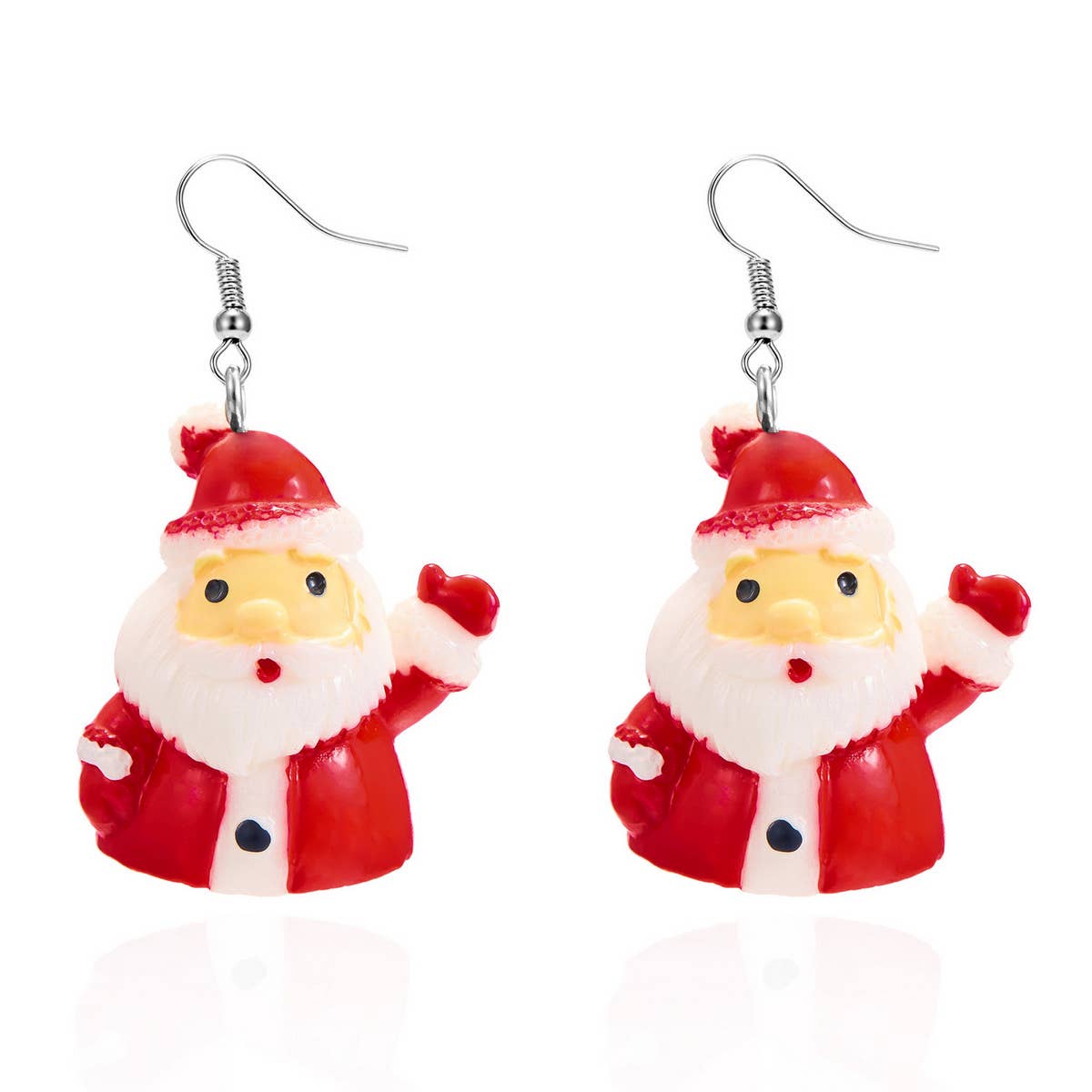 CHRISTMAS TREE SNOWFLAKE EARRINGS