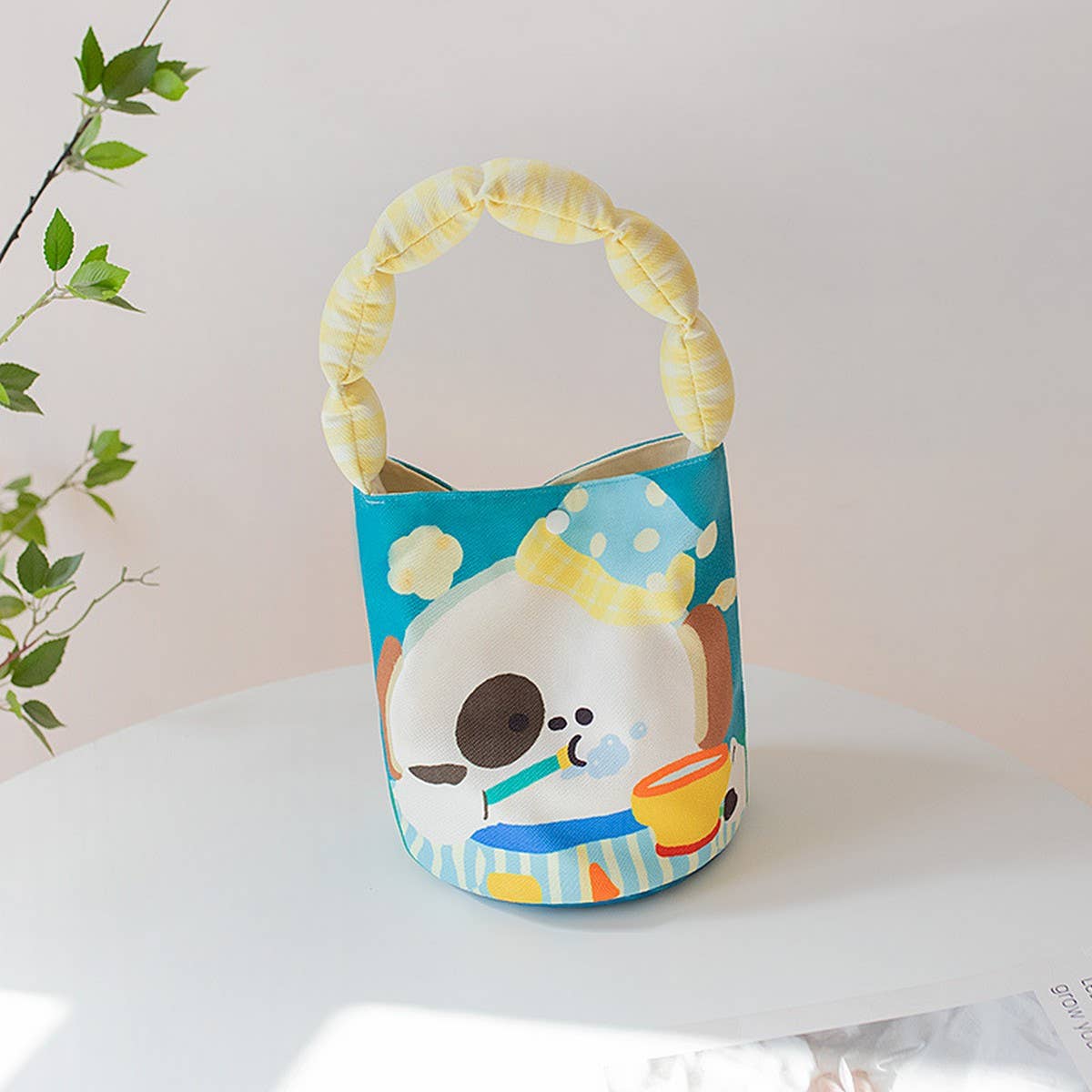 Cute Canvas Bucket Tote ? Crossbody Style_CWAB5597