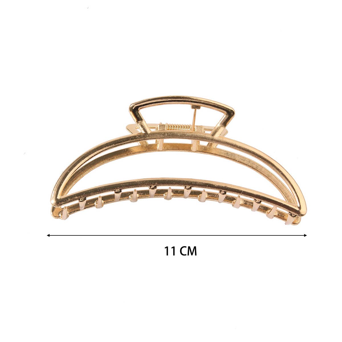 6-Pack Gold Tone Metal Hair Claws, Strong Hold_CWABE0199