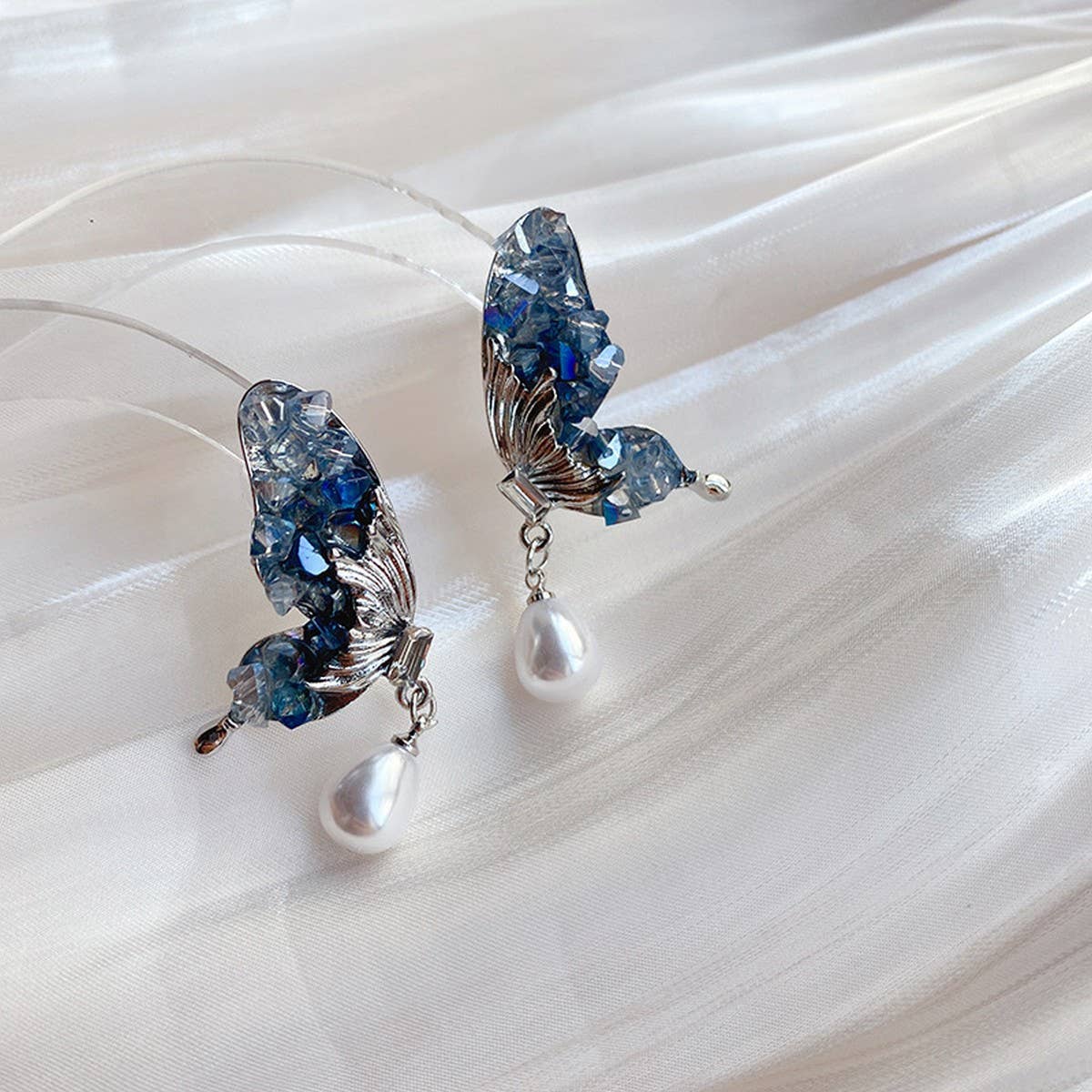 SUPER FAIRY CRYSTAL BUTTERFLY EARRINGS