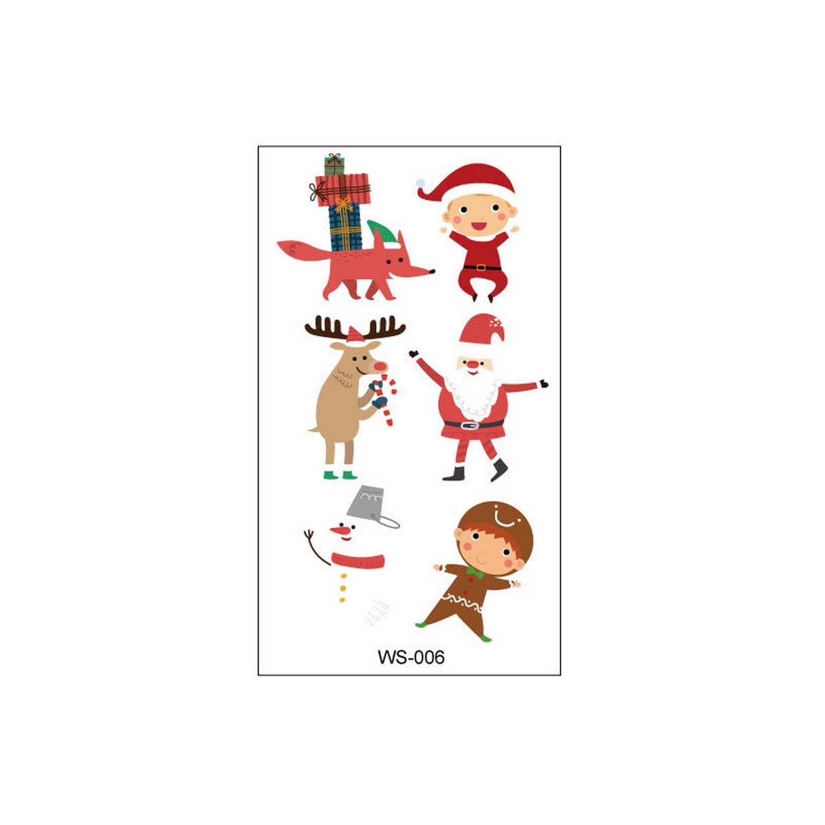 Christmas Candle Transfer Tattoos for Kids Party