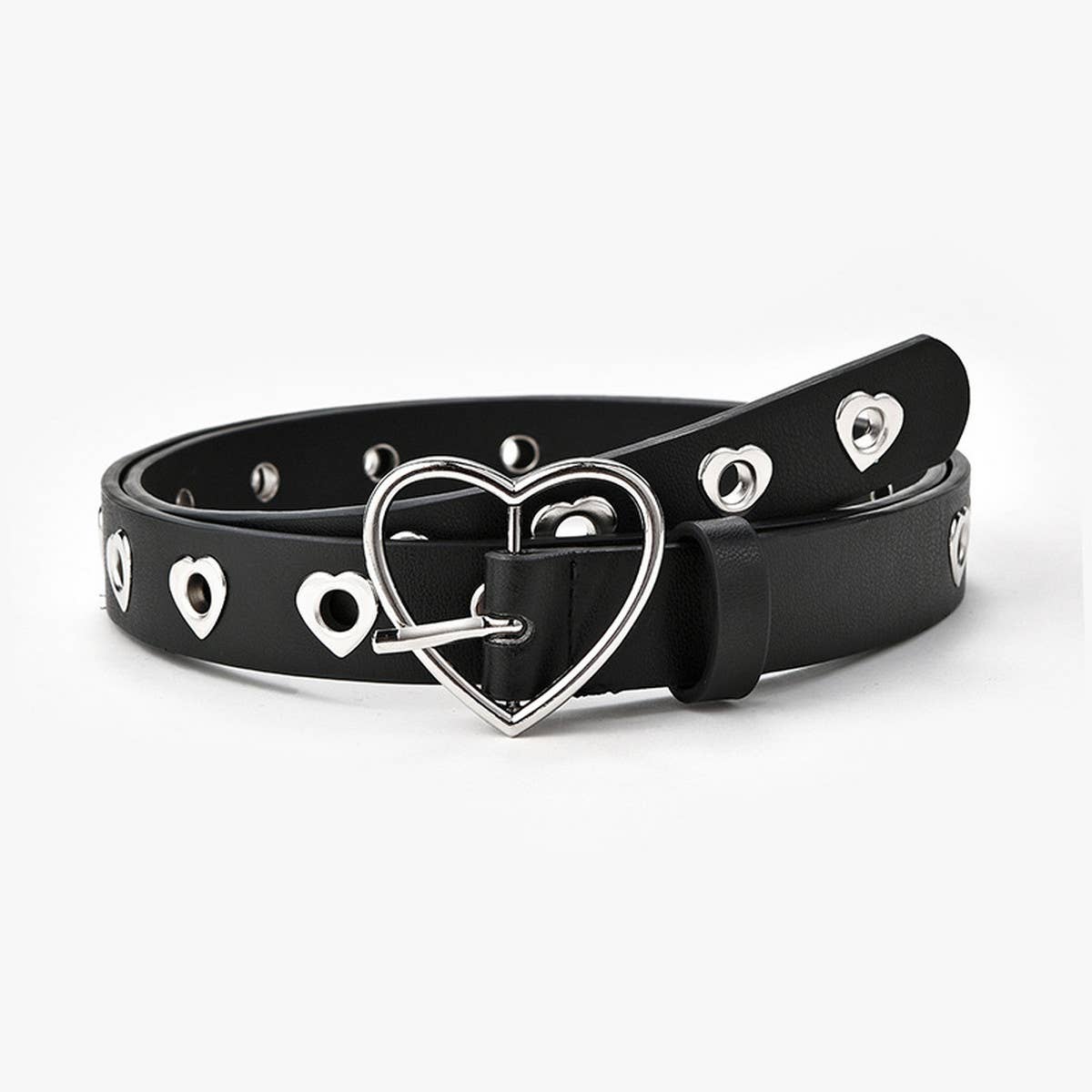FASHIONABLE HEART BUCKLE DECORATIVE BELT_CWABE0574
