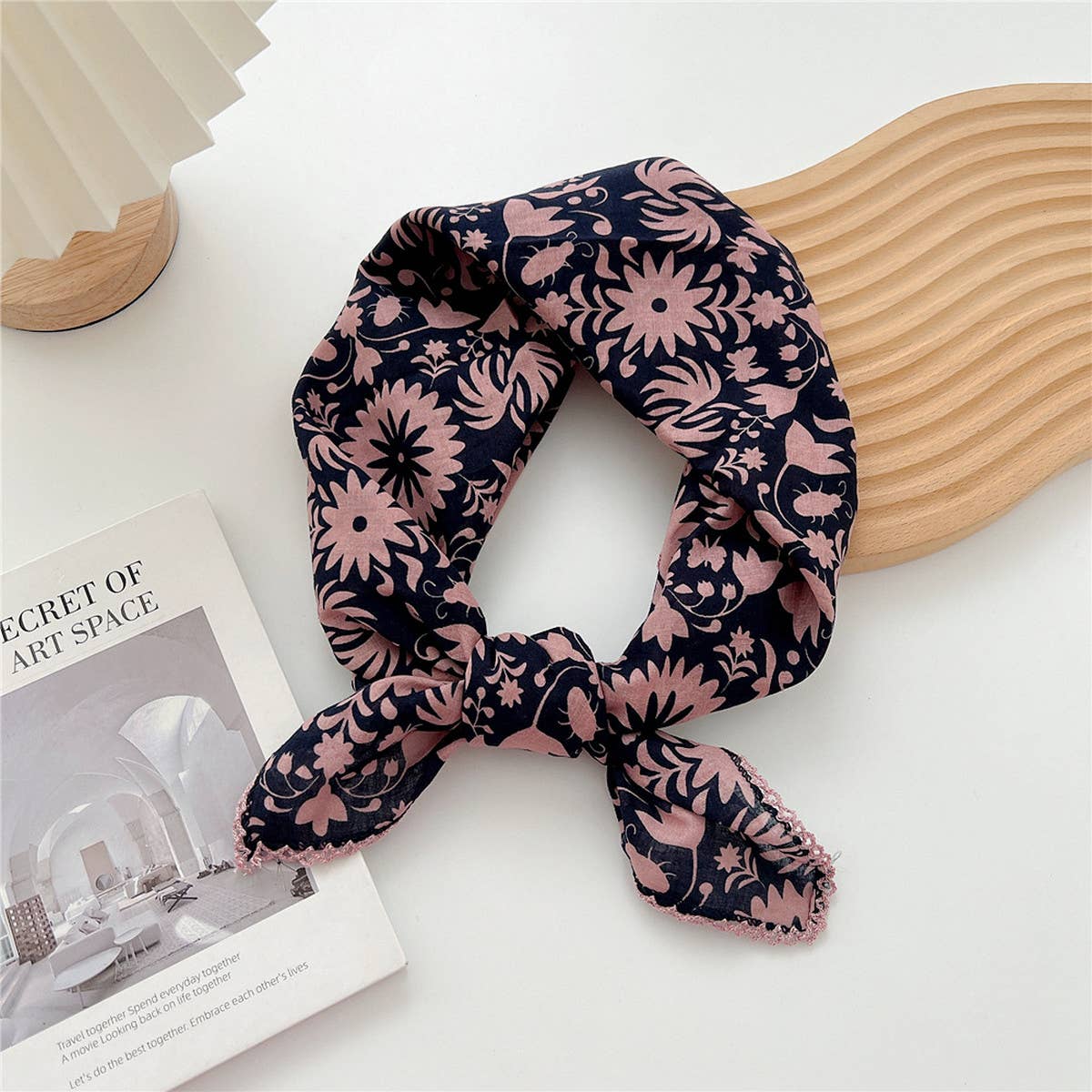 Cotton Linen Square Scarf for Women¡¯s Neck Wrap