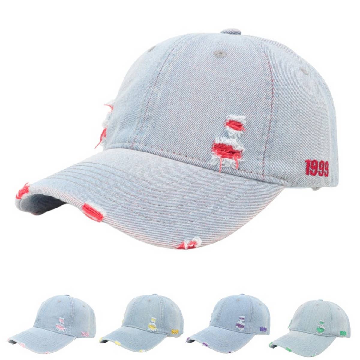 Retro Denim Baseball Cap Unisex Sun Hat CWAH1139