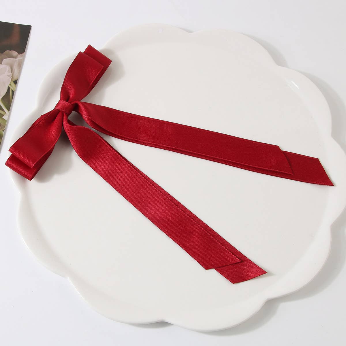 DOUBLE-LAYERED BOW HAIR CLIP_CWAHA1047