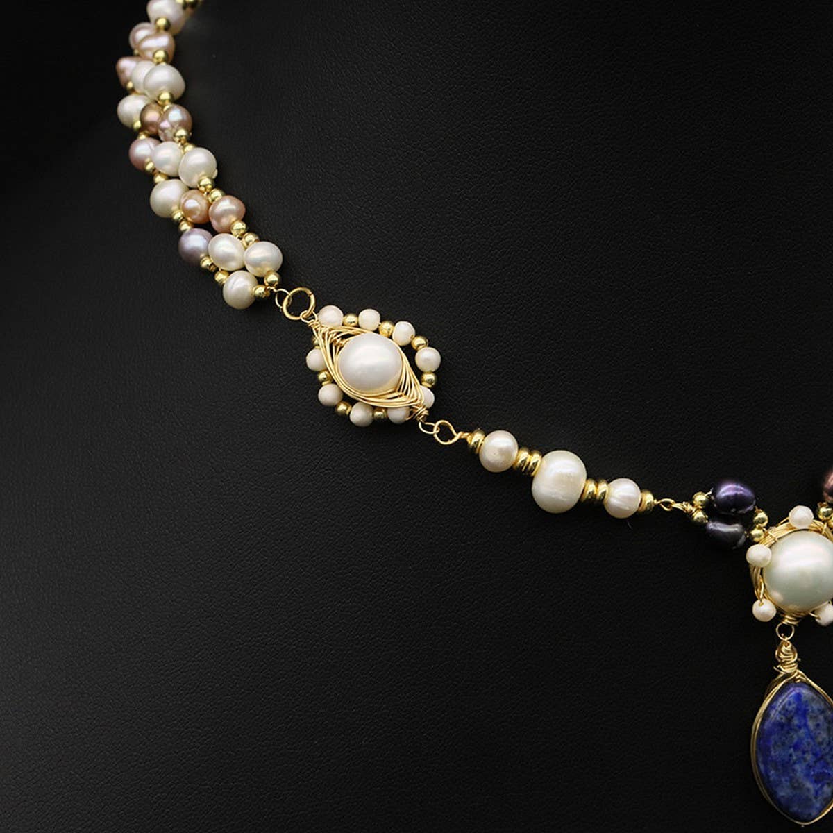 NEW DESIGN NATURAL FRESHWATER PEARL NECKLACE
