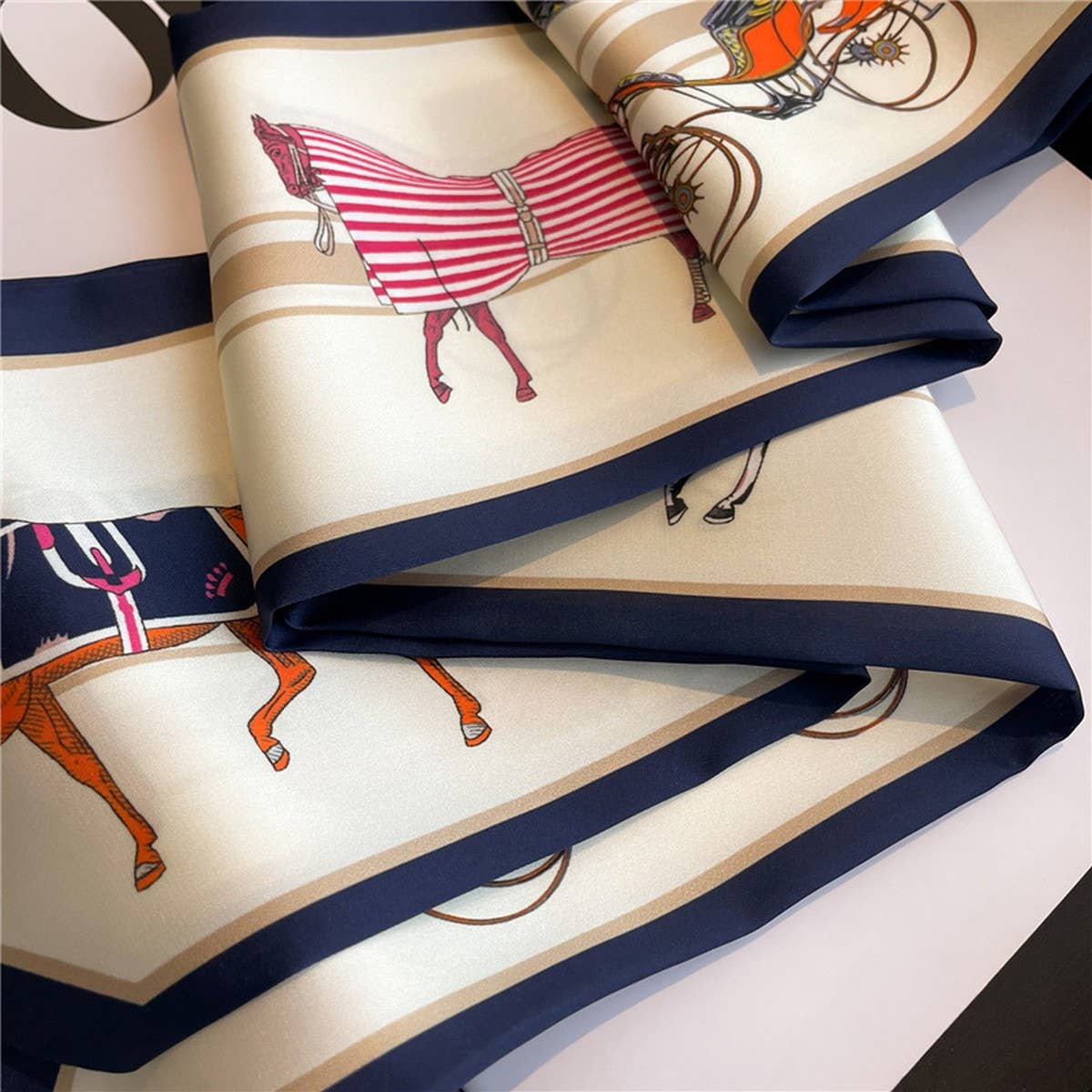 SPRING AND SUMMER THIN BEVEL RIBBON HEAD SCARF_CWASC1531