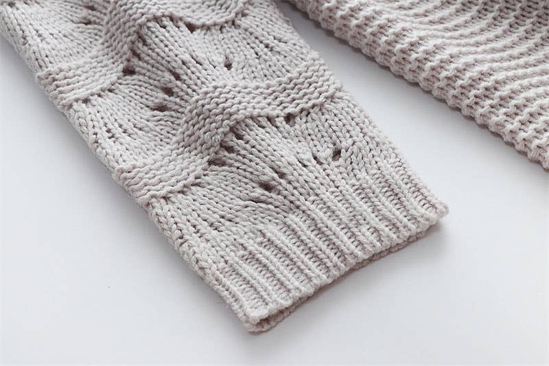 CWOCAL374 Casual Open Front Long Cardigan Sweater