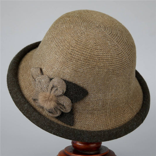 AUTUMN AND WINTER FASHION LEISURE WARM BUCKET HAT_CWAH1791