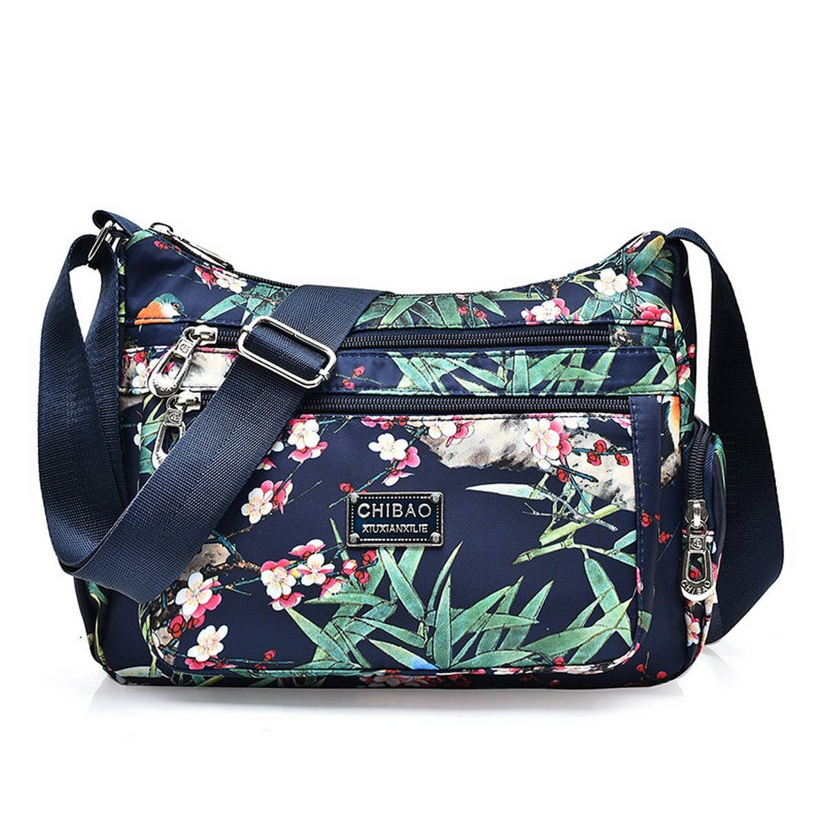 NYLON CANVAS PRINTED CROSSBODY SHOULDER BAG_CWASC1738