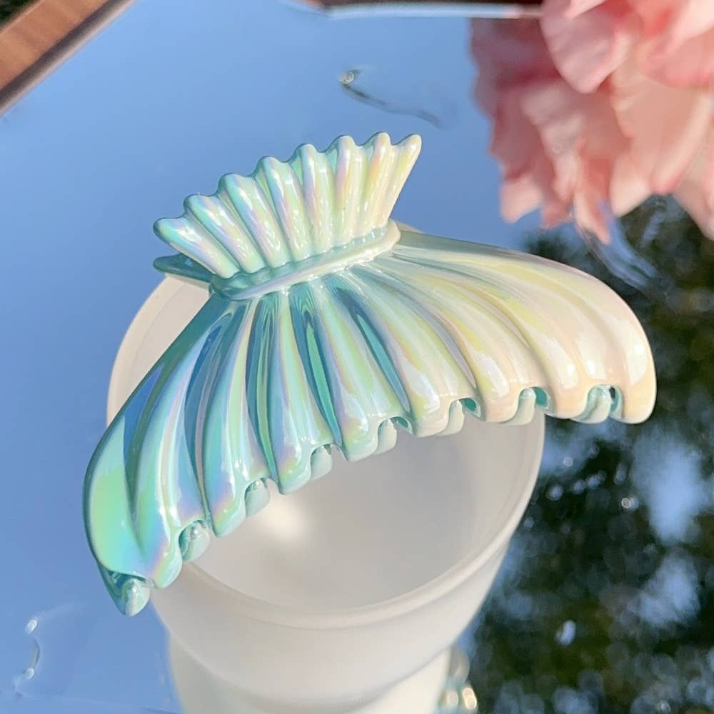 Candy gradient color fish tail bow tie hair grab